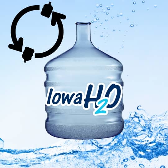 3 Gallon Iowa H2O bottle replacement