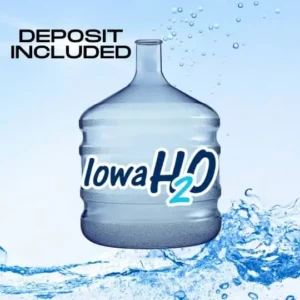A 3 gallon bottle of Iowa H2O including a deposit charge.